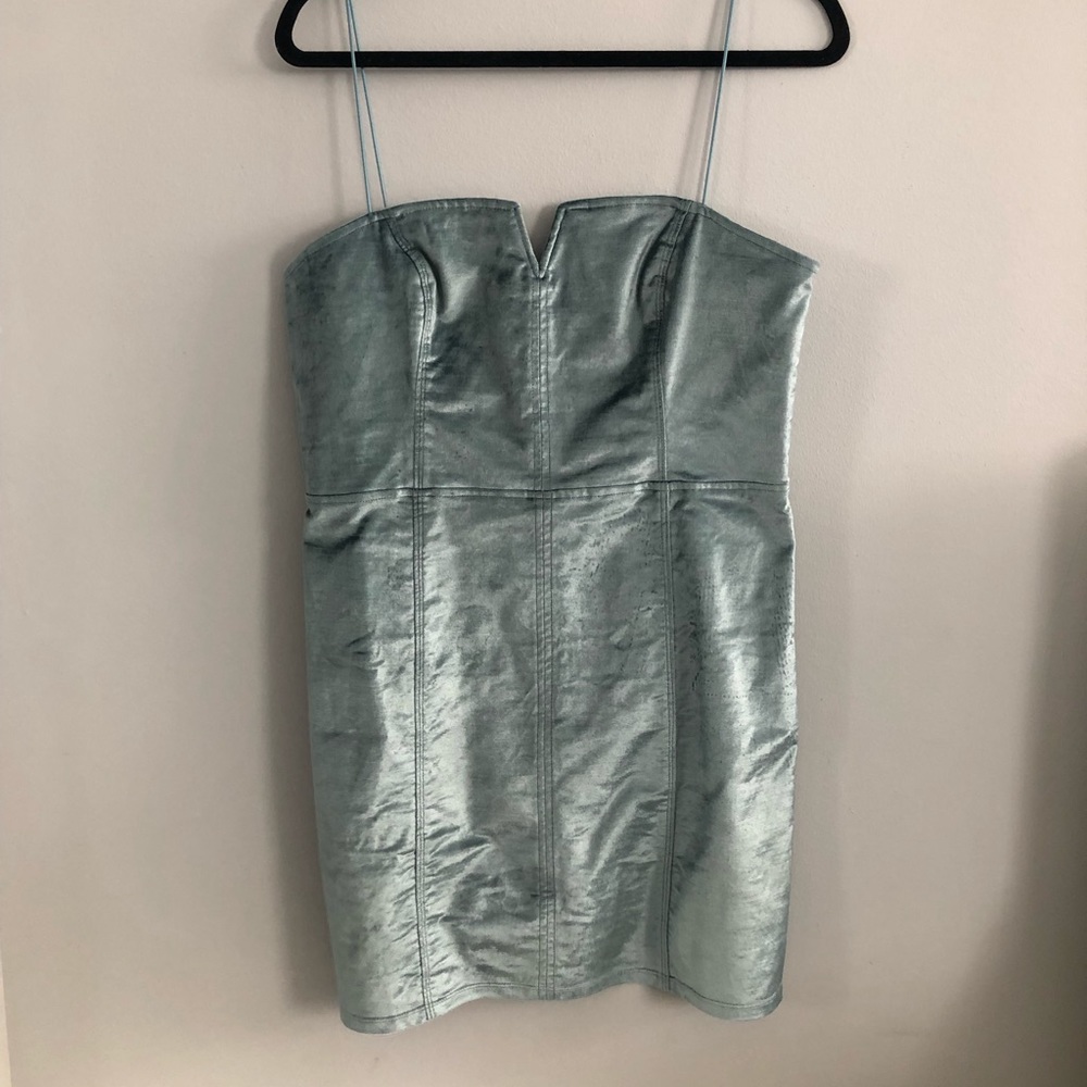 Free People velour mini dress
